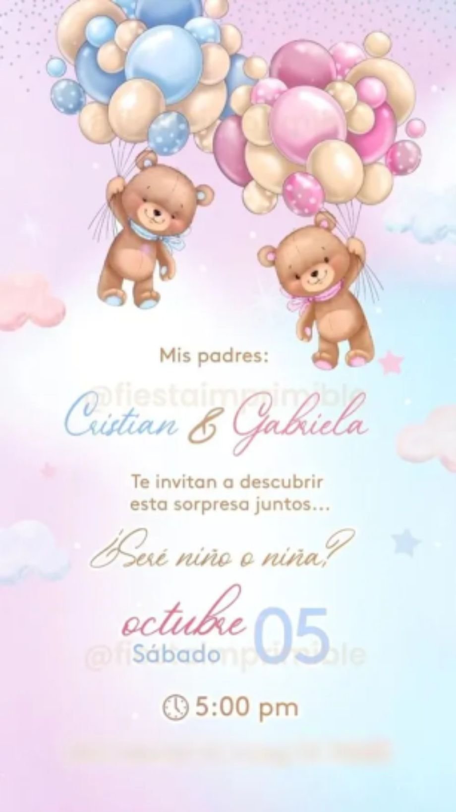 Invitación de revelación
